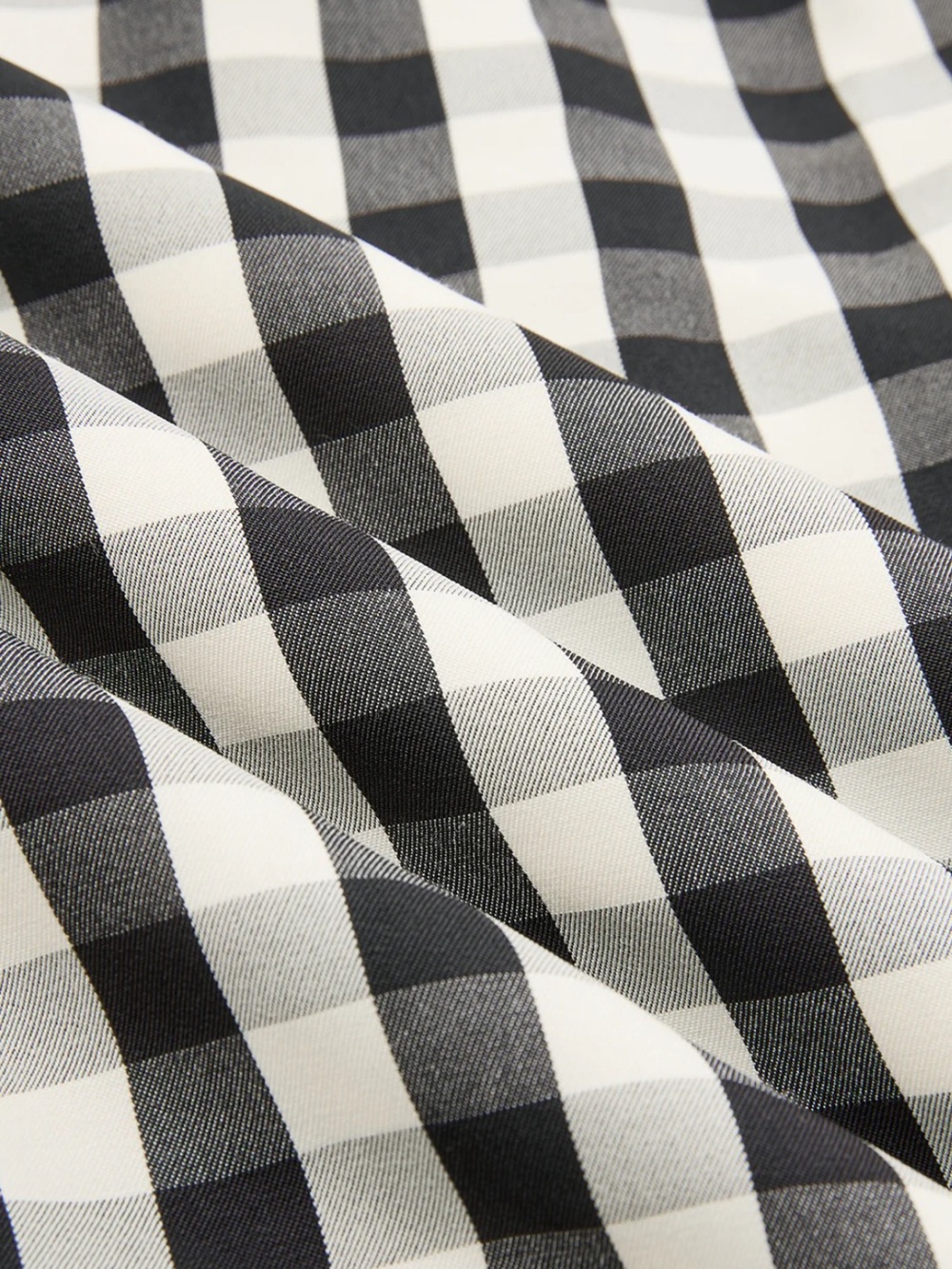 Commense Gingham High-Waisted Pleated Midi Skirt NWT - Picture 4 of 5